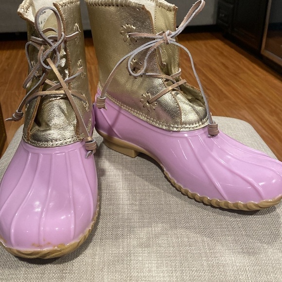 Jack Rogers Chloe Metallic Boots - Picture 1 of 5